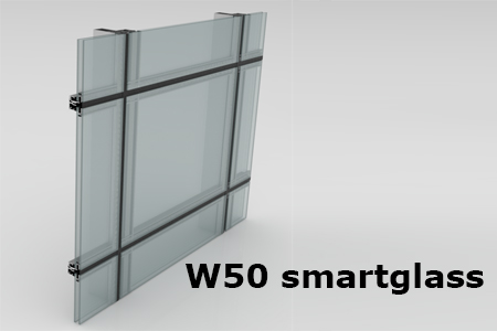 w5o-smartglass Facciate - Sistema Teknowall w50 W80pu | Allutan